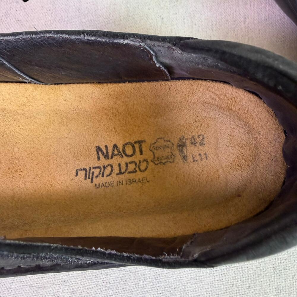 Naot Rhythm Mary Janes Women's EU 42 US 11 Black Leather Comfort Lagenlook Hygge - Picture 14 of 15